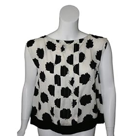 DIANE VON FURSTENBERG Alexis Silk Pleat Top