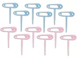 Baby Safety Pin Cupcake Picks - set of 12
