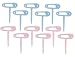 Baby Safety Pin Cupcake Picks - set of 12