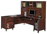 L-Desk 71" and Hutch Set - Somerset Collection - Bush Office Furniture - WC ....