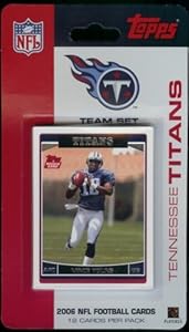 2006 Topps Tennessee Titans Limited Edition Team Set (12 Cards) - Not Available in Packs - Includes Vince Young Rookie, LenDale White Rookie, Chris Brown, Drew Bennett, David Givins, Courtney Roby, Erron Kinney, Adam Jones, and more!