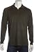 Tommy Bahama Men's Buena Playa Long Sleeve Silk Polo Shirt Brown Heather, Size X-Large