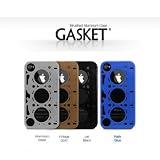 iPhone4S/4 ハードケース id America Gasket メタルケース 液晶保護シート付き シルバー