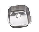 20 Inch - 16 Gauge Stainless Steel Undermount Single Bowl Kitchen / Bar / Prep Sink