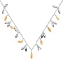 Sterling Silver Carnelian Charm Drop Necklace, 18"