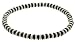 Mens Surf Style Black & Cream Wood Bead Beads Necklace Choker