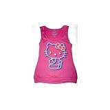 Hello Kitty Sanrio Pink Junior Cinch T-shirt Tank Top (Junior's
X-large)