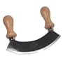 Two Handled Mincing Rocker Knife stainless steel