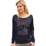 Junk Food Houston Texans Women's Triblend Off Shoulder Raglan Sweatshirt Extra Large
