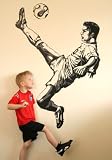 Boys Kids Childrens Childs Baby Nursery Playroom Bedroom Football Footballer Soccer Sport Wall Furniture Stickers Decals Stickarounds Decor