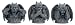 NO EVIL GARGOYLES (SET OF 3), SS-7551