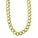 14k Yellow or White Gold Cuban Chain Necklace