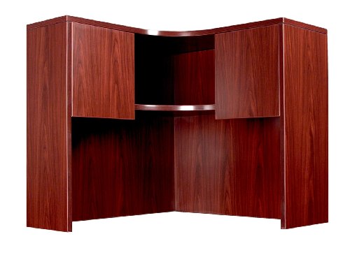 buy Boss Corner Open Hutch, Mahogany