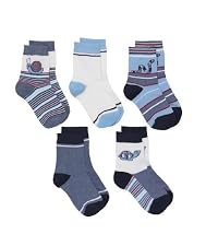 Snail and stripe socks - 5pk