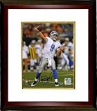 Matthew Stafford Autographed/Hand Signed Detroit Lions 8x10 Photo Custom Framed- Stafford Hologram