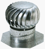 Ventamatic CX12EBGVMIL Wind Turbine Attic Ventilator with Base and Riser