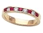 0.55 cttw Karina B(tm) Genuine Ruby Band LIFETIME WARRANTY