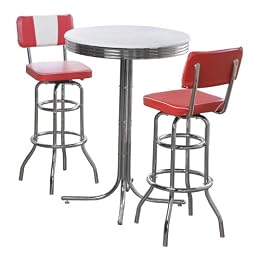 Product Image 3pc Retro Pub Set - Red