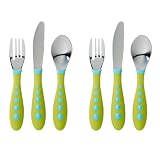 Gerber Stainless Steel Tip Kiddy Cutlery Set, 2 Sets - Green