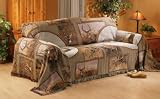 Deer Collage Tapestry Throw