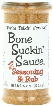 Bone Suckin Hot Seasoning and Rub, 6.2 Ounce by Bone Suckin [Foods]