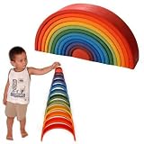 Wooden Toys - Stacking Rainbow Tunnel, X-Large
