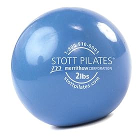 Stott Pilates Toning Ball (Blue, 10 cm, 2 Pounds)