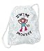 Maisy Monkey Drawstring Bag Swim Aqua Marine