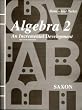 Homeschool Packet for Algebra 2: An Incremental Development, 2nd Edition (Saxon Algebra)