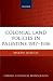 Books : Colonial Land Policies in Palestine, 1917-1936