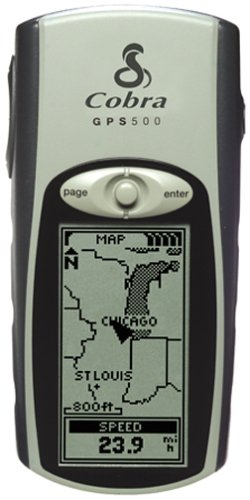 Cobra GPS 500 2MB Global Positioning System with 18 Channels