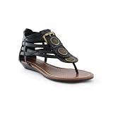 Paprika AGILE Women's Strappy Coined Gladiator Sandals