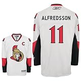 ALFREDSSON #11 Ottawa Senators Reebok Premier Away NHL Hockey Jersey (NHLPA Certified Custom Sewn Authentic Twill)