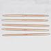Ostart 5 Sets of 11 Sizes 5'' (13cm) Double Pointed Carbonized Bamboo Knitting Kits Needles Set (2.0mm - 5.0mm)