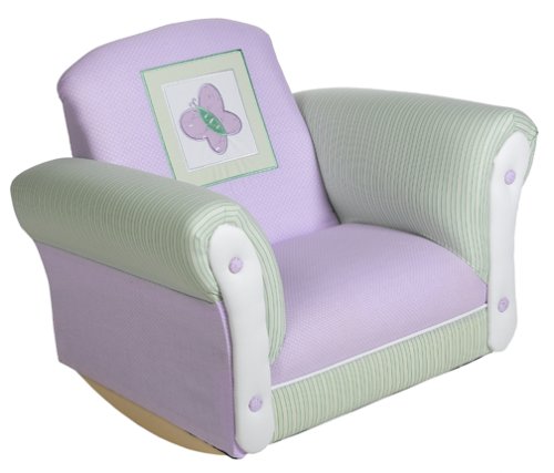 Baby: Lambs & Ivy Sweet as a Daisy Upholstered Rocking Chair
