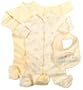 Miniwear 3 Piece Layette Set in Yellow - Medium