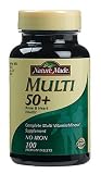 Nature Made Multi 50+ Multi Vitamin/Mineral Supplement Tablets with Calcium, 100-Count Bottles (Pack of 3)
