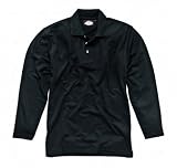 Dickies Sh21100 Long Sleeve Polo Shirt Black Large