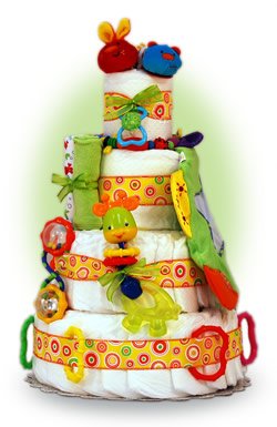 <br />Fun Toys 4 Tier Diaper Cake