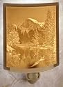 Half Dome At Yosemite- Curved Porcelain Lithophane Night Light