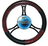 Elegant 52114 Wood Grain Steering Wheel Cover
