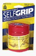 SelfGrip Maximum Support Self-Adhering Athletic Tape / Bandage, 3 Inch, Red - 1 ea