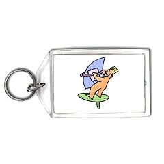 Schl�sselhalter mit der Grafik: Surfen, Sport, braun, Wind, B�r