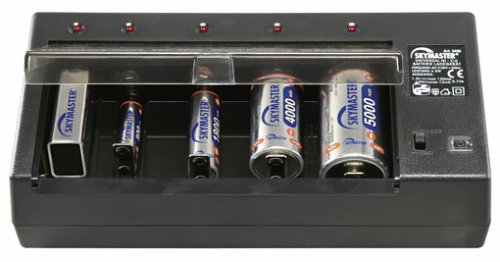 Skymaster Ladegeraet fuer Mignon AA, Baby C, Mono D und 9V-Block