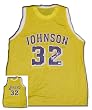 Magic Johnson Los Angeles Lakers Signed L.A. Lakers Replica Jersey --Gold - Authentic Autographed