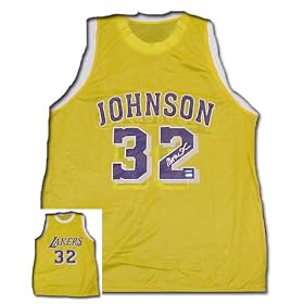 Magic Johnson Autographed Jersey