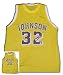 Magic Johnson Signed L.A. Lakers Replica Jersey --Gold