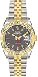 Rolex Datejust Grey Index Dial 18k Yellow Gold Turn-o-Graph Bezel Jubilee Bracelet Mens Watch 116263GYSJ