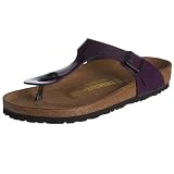 Birkenstock Gizeh Birko-Flor, Style-No. 743551, Unisex Thong Sandals, Varnish Plum, EU 36, normal width