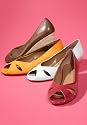 metrostyle Peep-Toe Flats